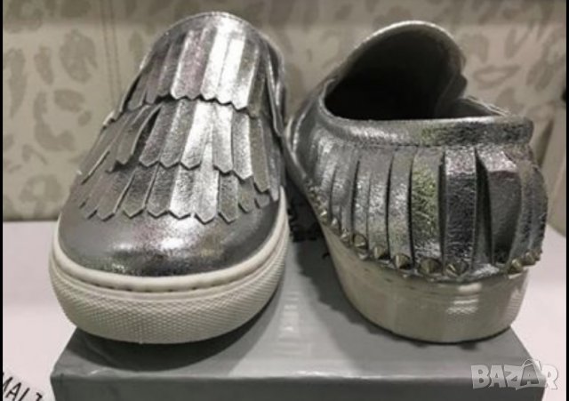 Нови сребърни обувки 39 номер, снимка 6 - Дамски обувки на ток - 37823462