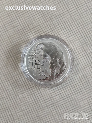 1 унция сребърна монета Австралия RAM Лунен тигър 2022 - налични 2 бр. , снимка 5 - Нумизматика и бонистика - 53283271