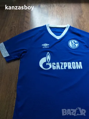 Umbro FC Schalke 04 Home Jersey Kinder 2018/19 - мъжка футболна тениска L, снимка 5 - Тениски - 47413043