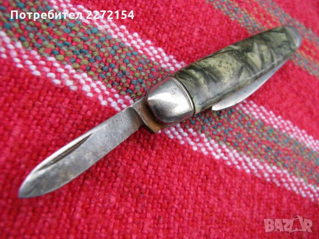 Британско ножче ножка с 2 остриета, снимка 4 - Антикварни и старинни предмети - 28377515