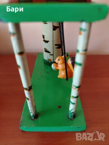 Рядка детска навиваща се играчка с птица и катерица, снимка 9 - Други ценни предмети - 50090506