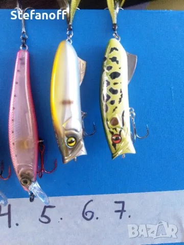 Воблери за риболов, различни видове, снимка 3 - Такъми - 49569123