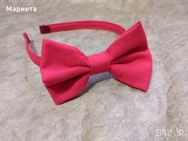 Диадема с панделка Диадема Деним Дънкова Диадема Червена Диадема Ръчна Изработка , снимка 5 - Аксесоари за коса - 32562466