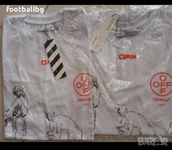 OFF WHITE 🔝🔝 оригинални мъжки тениски с къс или дълъг ръкав , снимка 5 - Тениски - 32821654