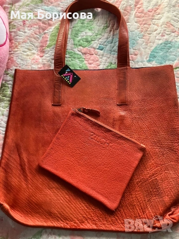 Чанта естествена кожа