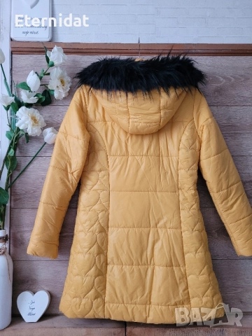 Зимно дълго яке с пъхена качулка Италия , снимка 2 - Якета - 51858101