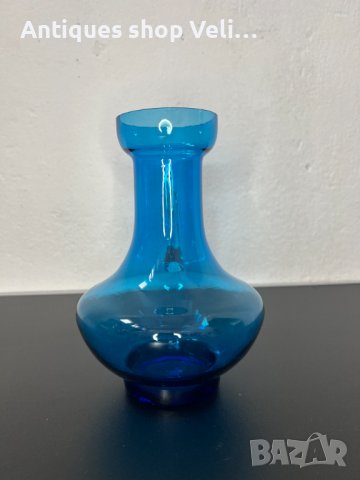Стъклена ваза №4952 , снимка 3 - Антикварни и старинни предмети - 43868636