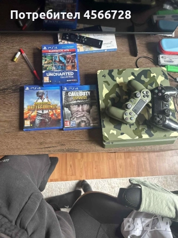 PlayStation 4(Slim) Limited + джойстика + игри, снимка 1