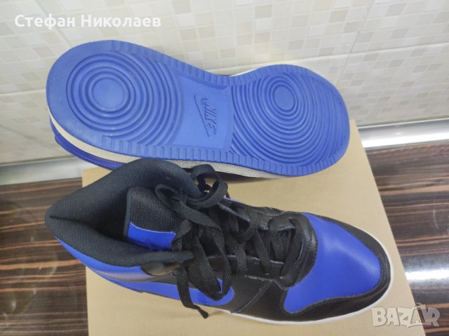 Мъжки кецове nike ebernon mid, размер 45, снимка 4 - Маратонки - 43329393
