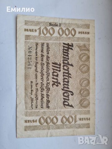 GERMANY 100000 MARK 1923, снимка 1 - Нумизматика и бонистика - 37570617