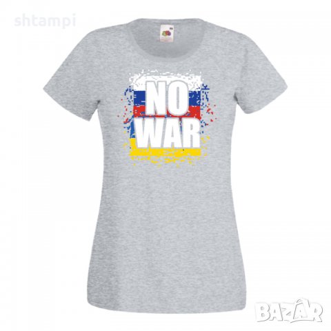 Дамска Тениска Украйна No War , снимка 3 - Тениски - 37011406