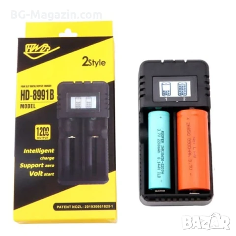 Универсално зарядно устройство за литиеви батерии 18650 16340 14500 26650 3.7V бързо зареждане, снимка 7 - Друга електроника - 51041436