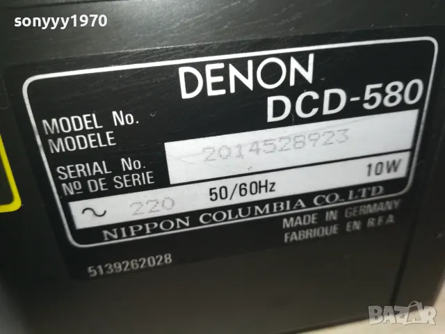 DENON DCD-580 CD PLAYER-MADE IN GERMANY 2710241012, снимка 15 - Ресийвъри, усилватели, смесителни пултове - 47733131