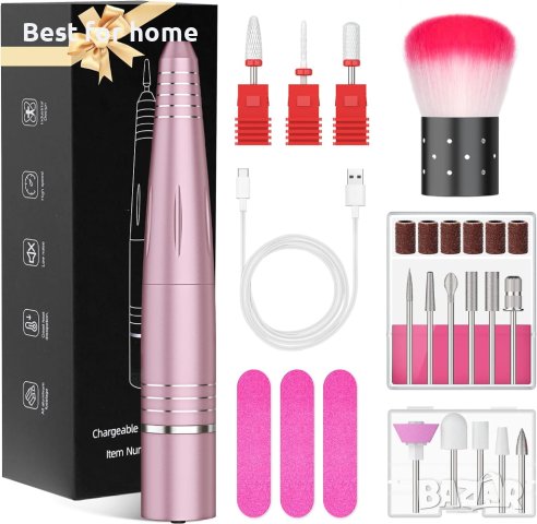 14 в 1 Безжична електрическа пила за нокти DF103,USB акумулаторна,30 000 оборота