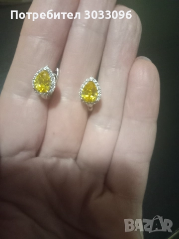 Сребърни обеци, снимка 4 - Бижутерийни комплекти - 52740624