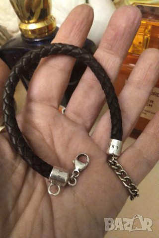 THOMAS SABO оригинална гривна кожа и сребро намалена , снимка 3 - Гривни - 43674886