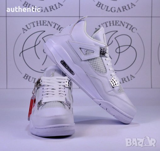 Nike Jordan Retro 4 PSG, Pure Money, Black Canvas, снимка 9 - Спортни обувки - 39215036