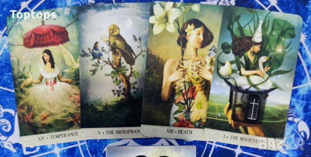 Таро&оракул карти:Tarot of Mystical Moments&Oracle of Mystical Moments, снимка 13 - Карти за игра - 34704763