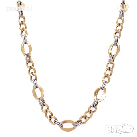 Златен синджир 9,17гр. 45см. 14кр. проба:585 модел:1234-5, снимка 2 - Колиета, медальони, синджири - 30937439