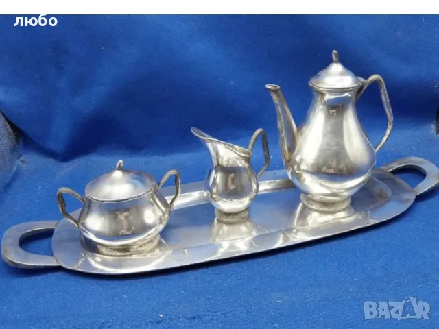 Сребърен Комплект от Поднос със Канички Сребро 0,925-901 грама 