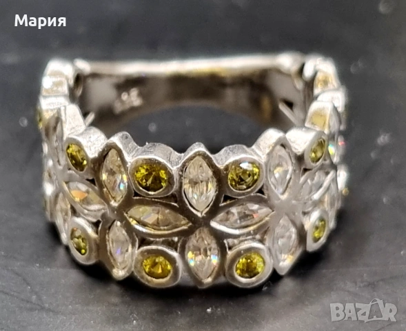 СРЕБЪРЕН ПРЪСТЕН , снимка 2 - Пръстени - 53565049
