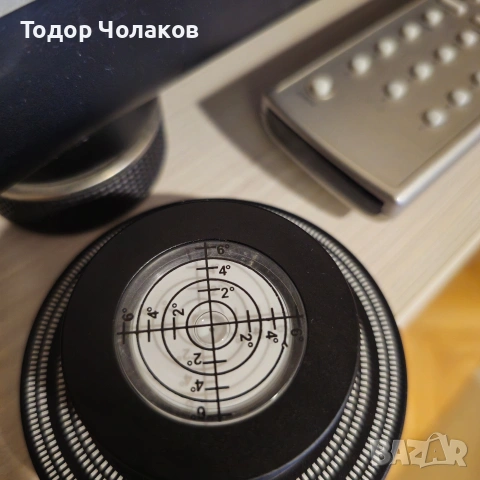 Клампа Aluminum Stabilizer with Bubble Level Silver Cтабилизатор, снимка 5 - Грамофони - 53393649
