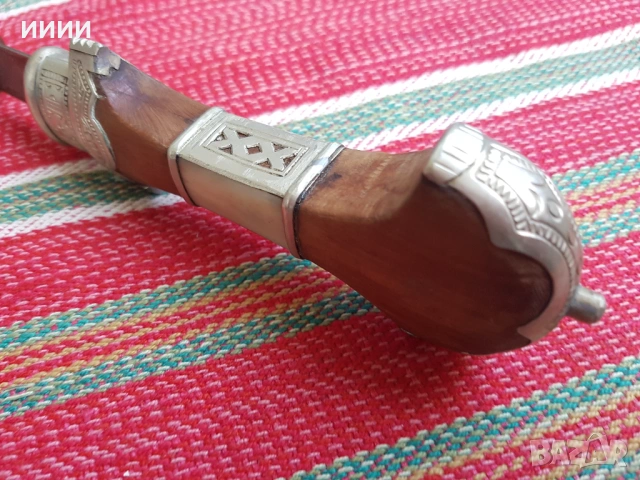 Сребърна кама хаджар, снимка 5 - Антикварни и старинни предмети - 53238140