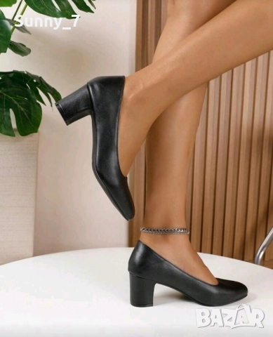 Нови кожени обувки на ток номер 33