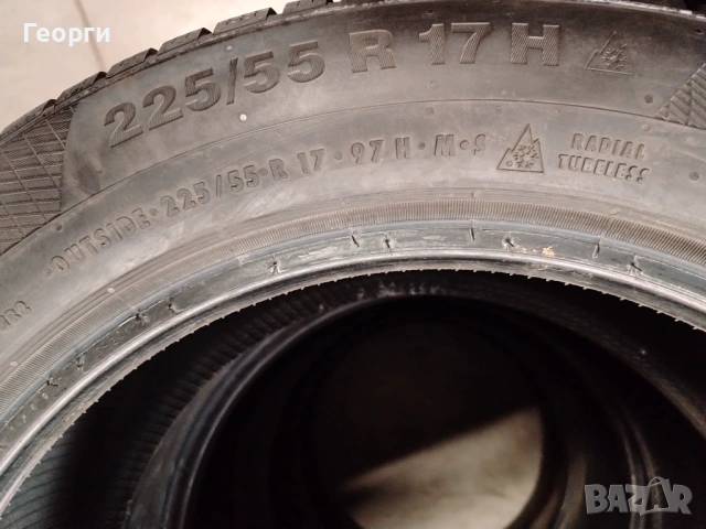 4бр. зимни гуми 225/55/17 Continental, снимка 8 - Гуми и джанти - 53218408