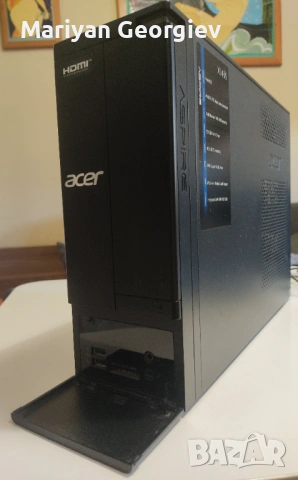 Настолен Компютър Acer Aspire X1430 + захр. кабел + 2 тонколонки + мишка и клавиатура, снимка 2 - За дома - 53605232