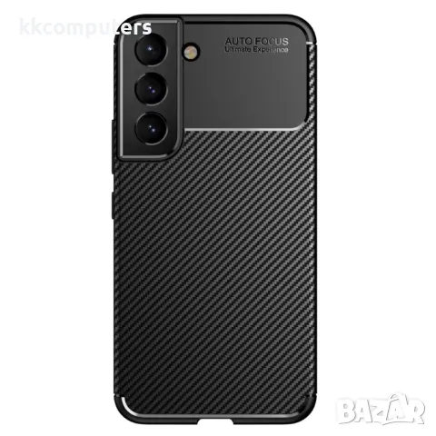 Калъф силикон Auto Focus Карбон за Samsung S25 Edge / Черен Баркод : 3132000