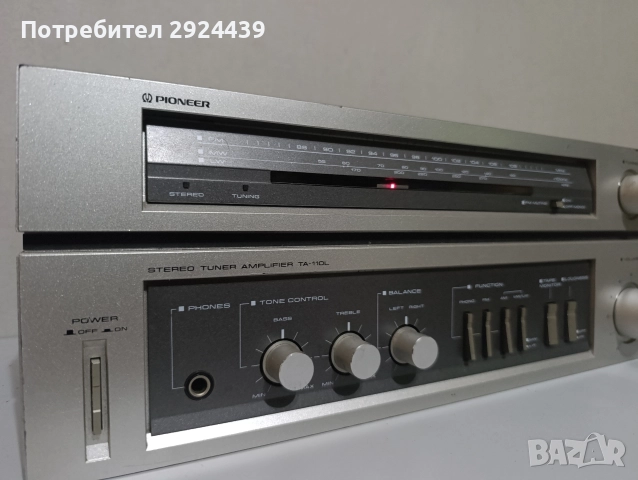 PIONEER X 1000 model ta 110 l, снимка 2 - Ресийвъри, усилватели, смесителни пултове - 52643197