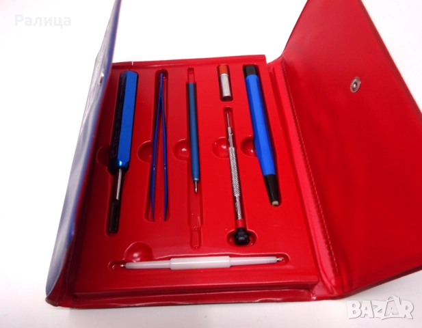 Швейцарски комплект с инструменти за ремонт на кварцови часовници, снимка 2 - Други инструменти - 52977613