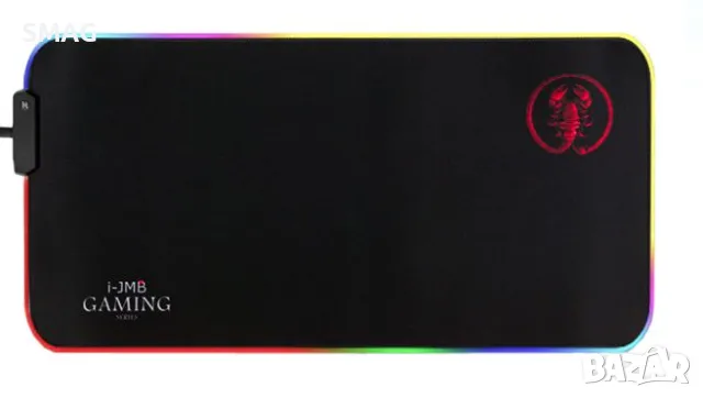 Геймърска подложка за мишка с LED светлина 10 превключващи програми 59,5x30 см S_1188402