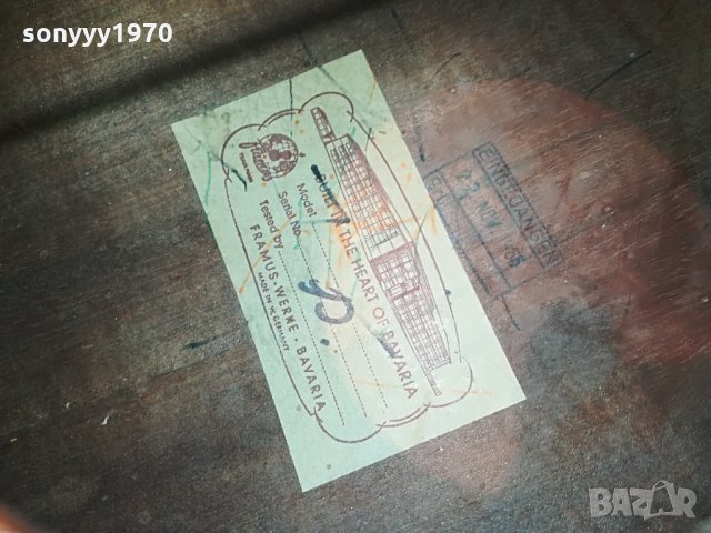 поръчана-framus-werke-bavaria made in west germany 0606211115, снимка 11 - Китари - 33119899