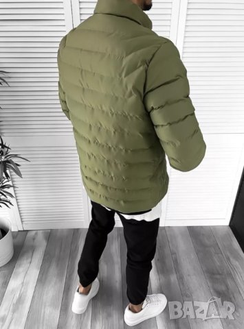 Мъжко Есенно-Зимно яке Фабрегас Зелено, снимка 3 - Якета - 43144872