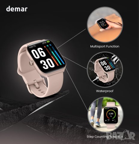 Смарт часовници RIZAMZ за жени - Alexa Вграден -1,95" TFT-LCD HD, снимка 5 - Смарт гривни - 42949974