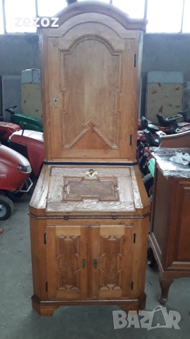 Шкаф с бюро масив №114, снимка 2 - Шкафове - 52660464