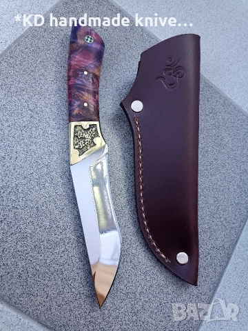 Ръчно изработен ловен нож от марка KD handmade knives ловни ножове, снимка 2 - Ножове - 52860087