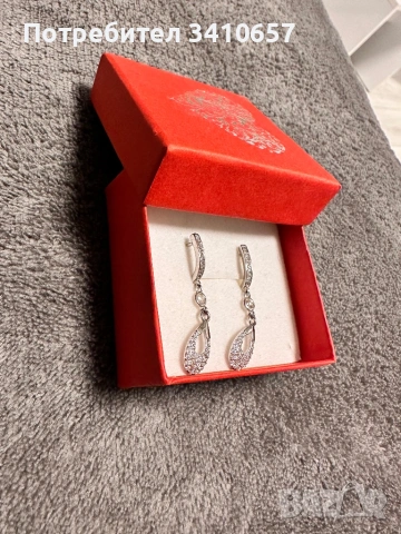 Сребърни обеци, снимка 3 - Обеци - 53102343