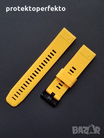 Силиконова каишка за GARMIN Fenix 5 – оранжев цвят, снимка 8 - Смарт часовници - 32272502