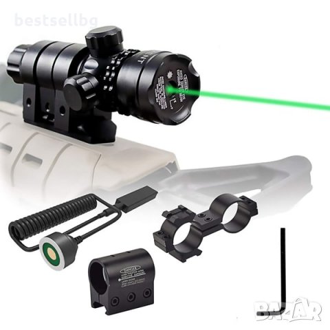 Зелен лазерен прицел мерник за оръжие въздушна ловна пушка бързомерец