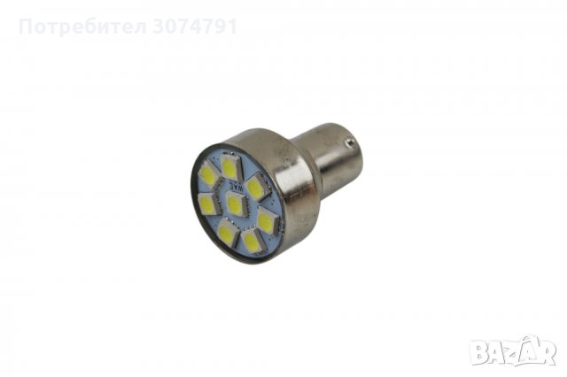 Крушка с Вграден Зумер Мелодия 8 LED Задна Заден Ход 12V BA15S P21W, снимка 5 - Аксесоари и консумативи - 32931149