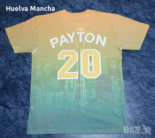 Фланелка на Мitchell & Ness t-shirt Seattle Supersonics #20 Gary Payton , снимка 2 - Тениски - 49600828