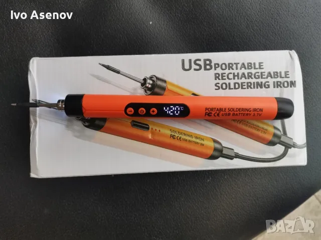 usb поялник акумулаторен, снимка 3 - Поялници и запояване - 47274906