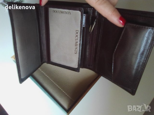 Andre. Италиански кожен портфейл с кутия