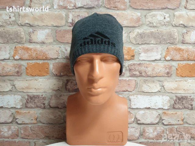 Нова зимна шапка на марката ADIDAS (Адидас) в сив цвят, снимка 4 - Шапки - 43374898