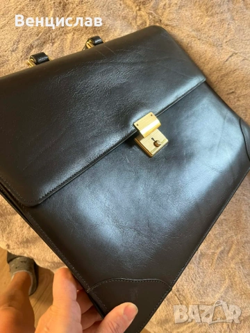 Мъжка бизнес чанта от телешка кожа, снимка 2 - Чанти - 53012801