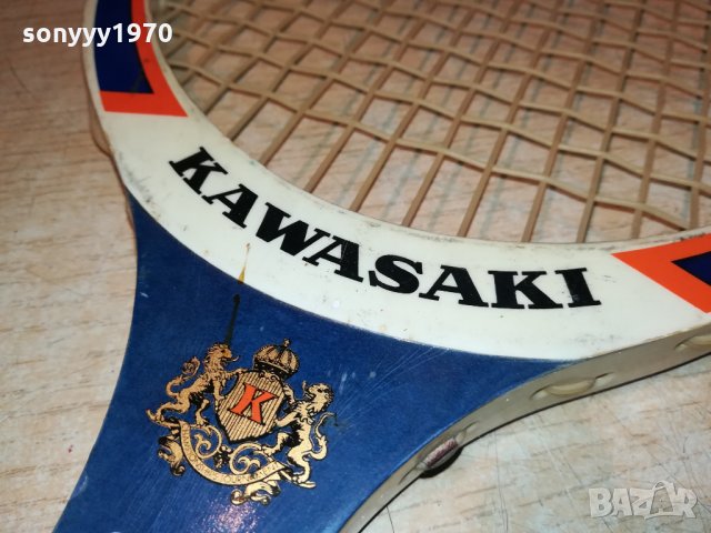 KAWASAKI-MADE BY K.KАWASAKI RACKET-SWISS 0512211257, снимка 3 - Колекции - 35034980