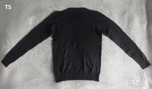 Мъжки черен пуловер М размер, снимка 5 - Пуловери - 48802609